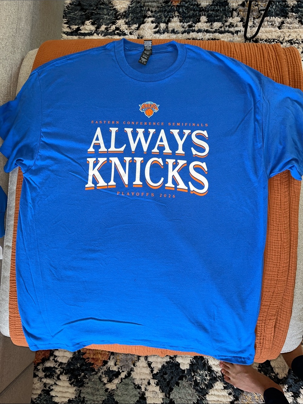 New York Knicks eastern conference semifinals tee. Size XL